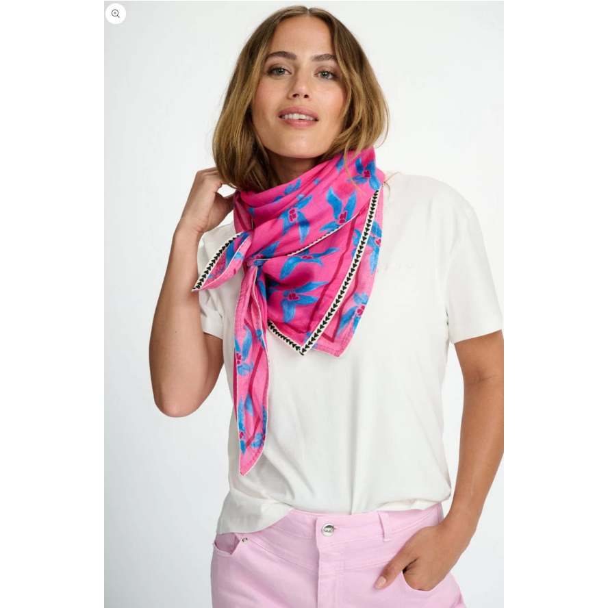 POM ORIGAMI FLOWER PINK SHAWL