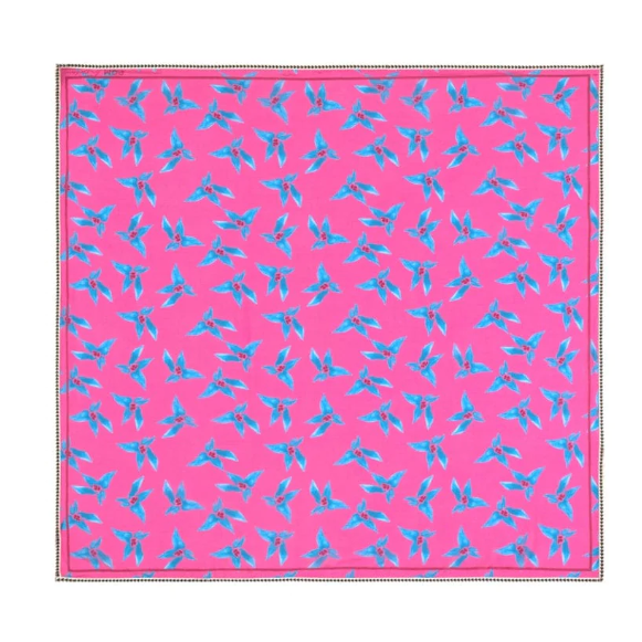 POM ORIGAMI FLOWER PINK SHAWL