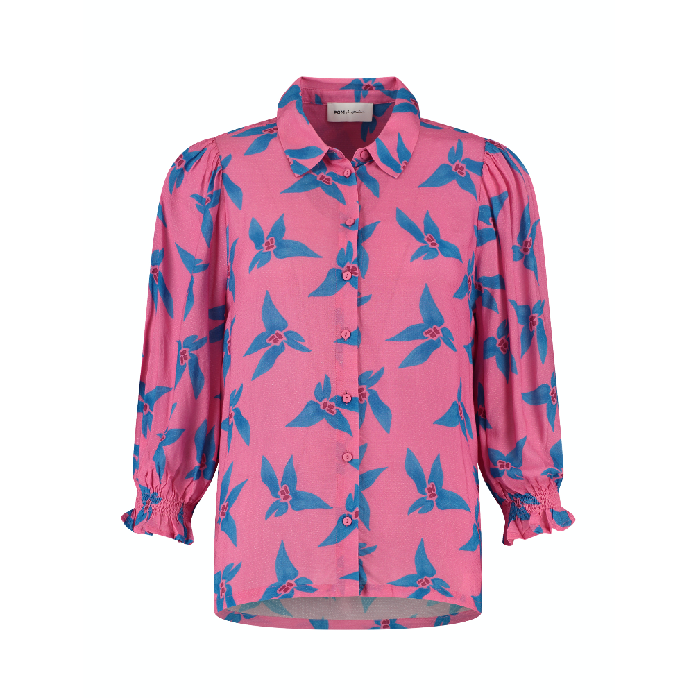 POM ORIGAMI FLOWER PINK BLOUSE