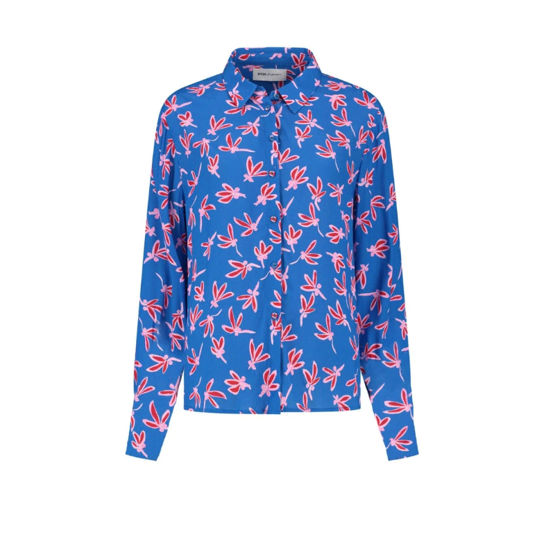 POM MILLY FLY AWAY BLUE BLOUSE