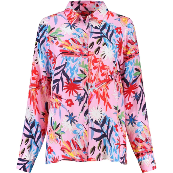 POM MILA BOTANICAL PINK BLOUSE