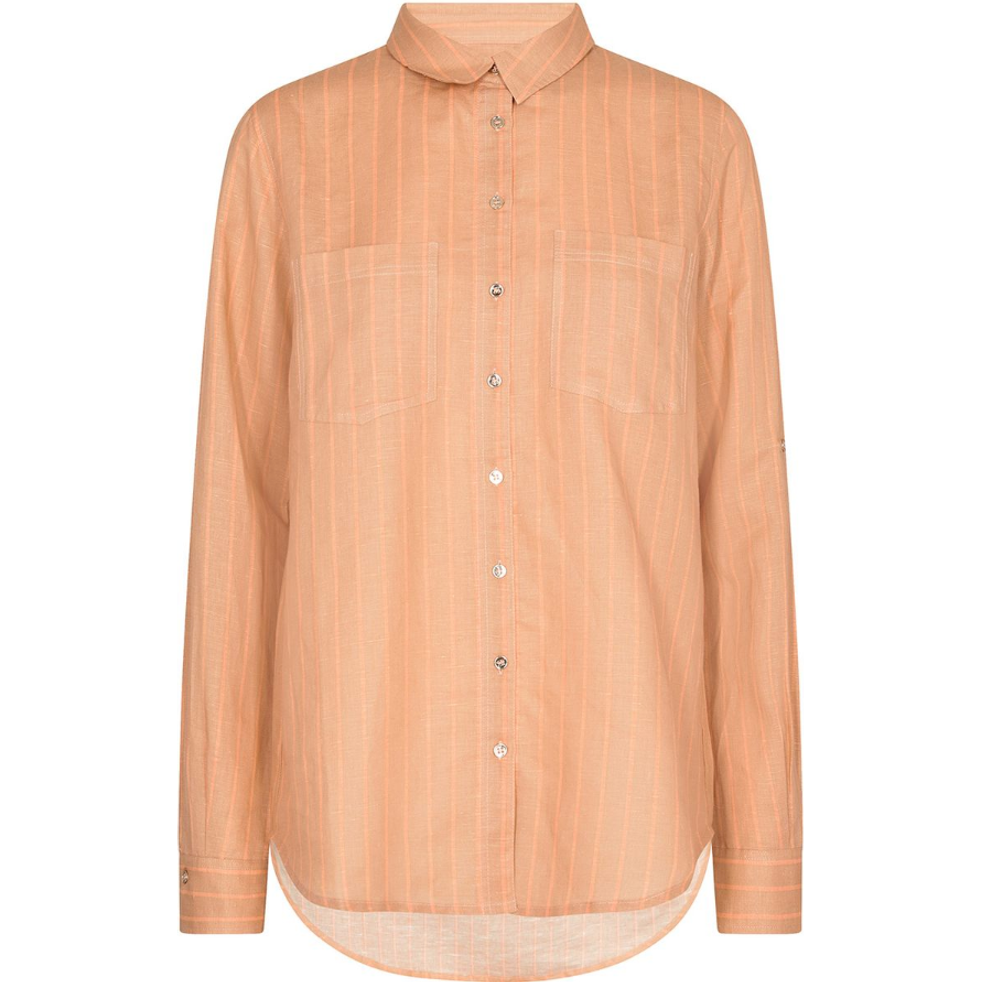 MOS MOSH KAIA STRIPE LINEN SHIRT