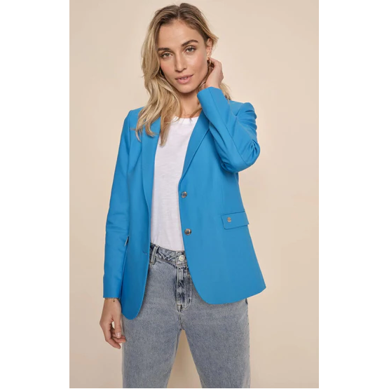 MOS MOSH MARY NIGHT BLAZER - ASTER BLUE