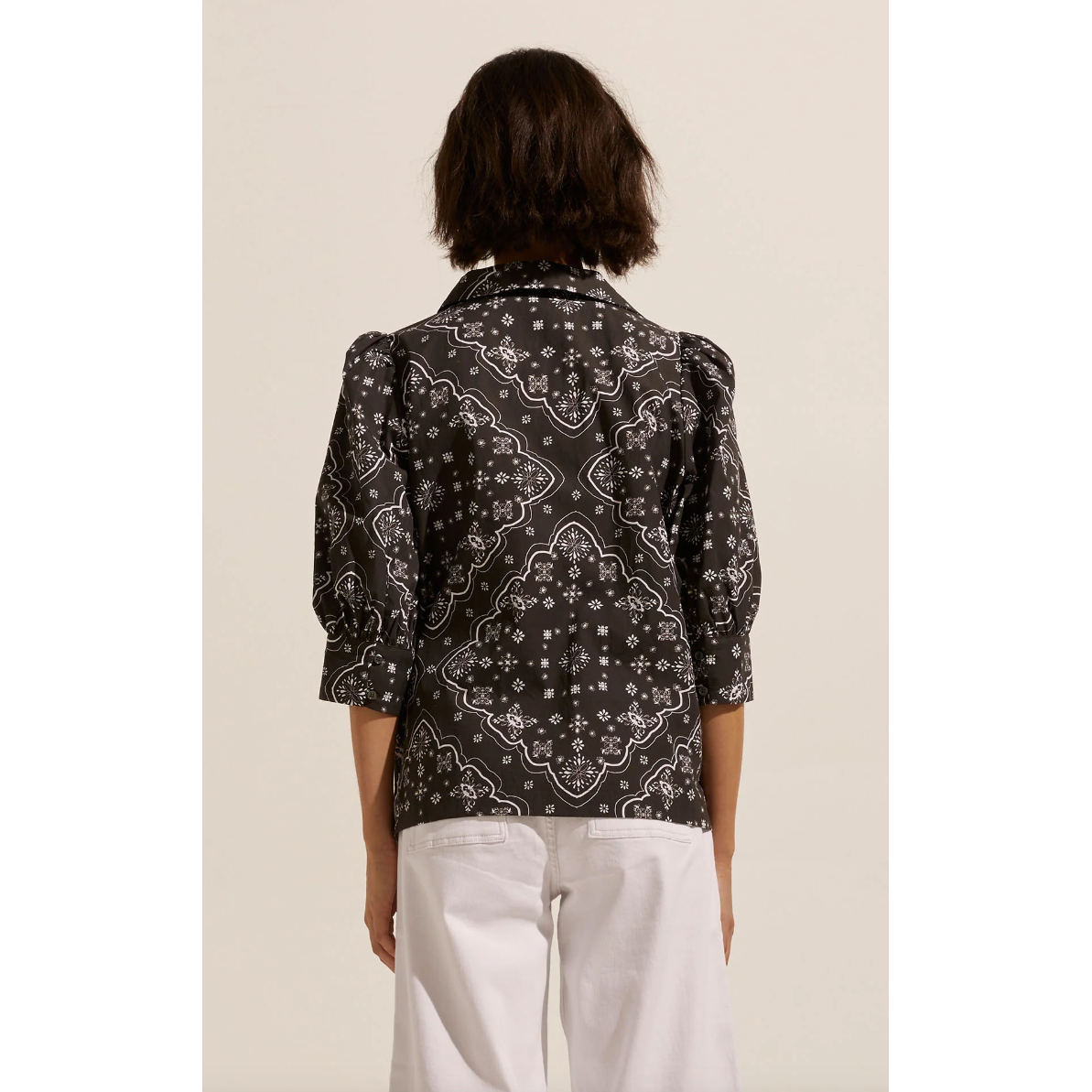 CLARITY TOP - BLACK BANDANA