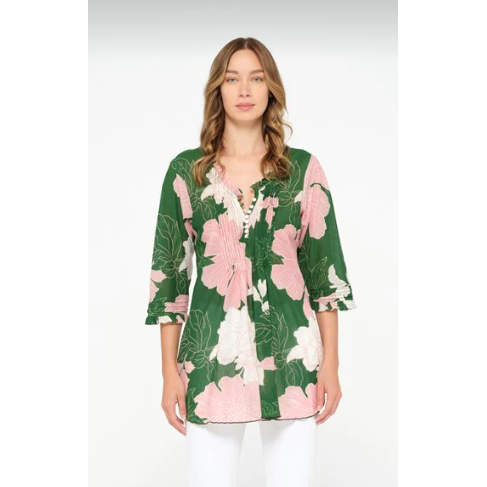ONE SEASON POPPY TOP PLAYA EMERALD