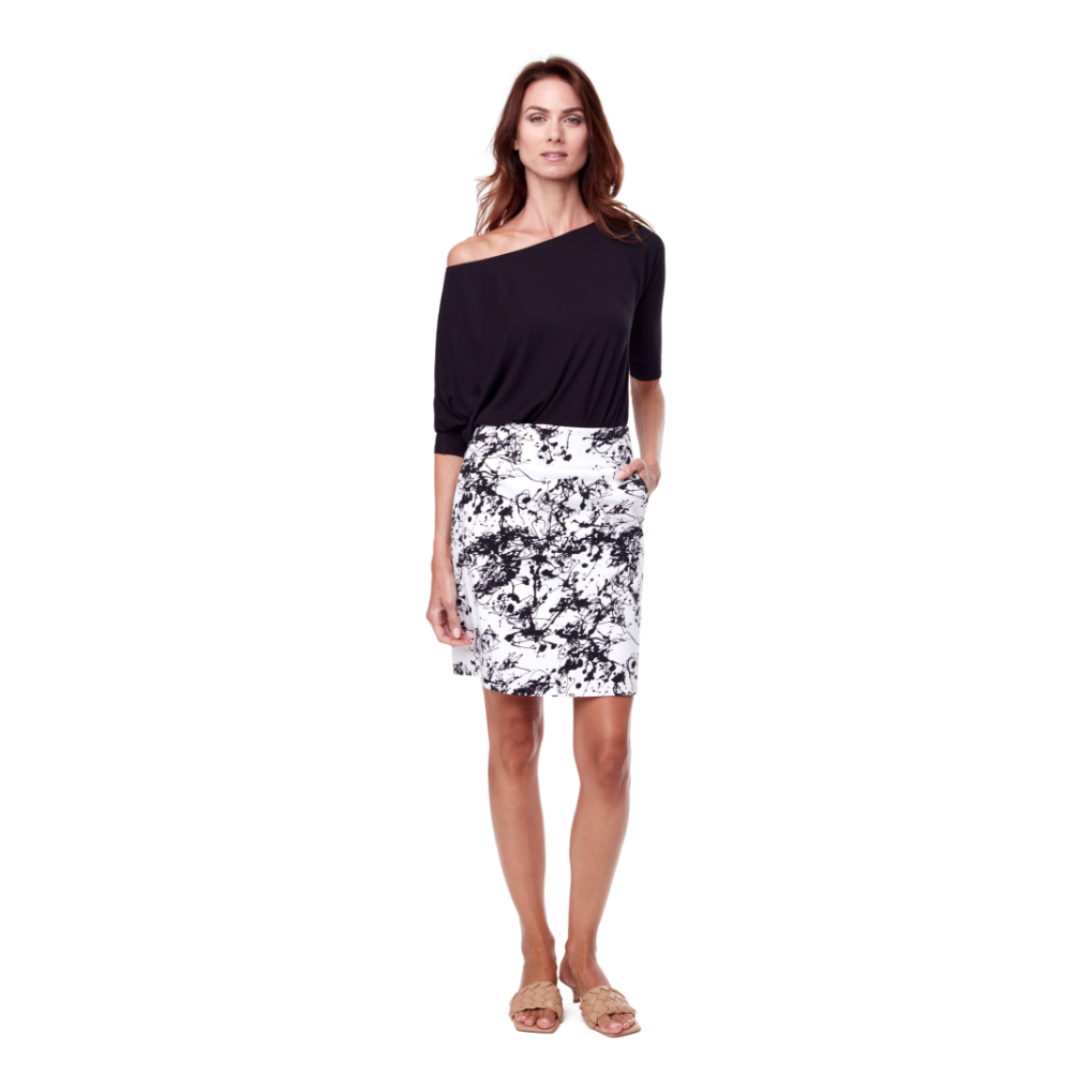UP SPLASHES PRINTED SKORT