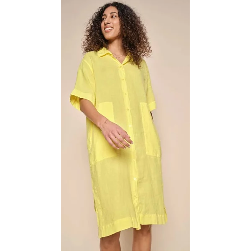 MOS MOSH LINEN SHIRT DRESS