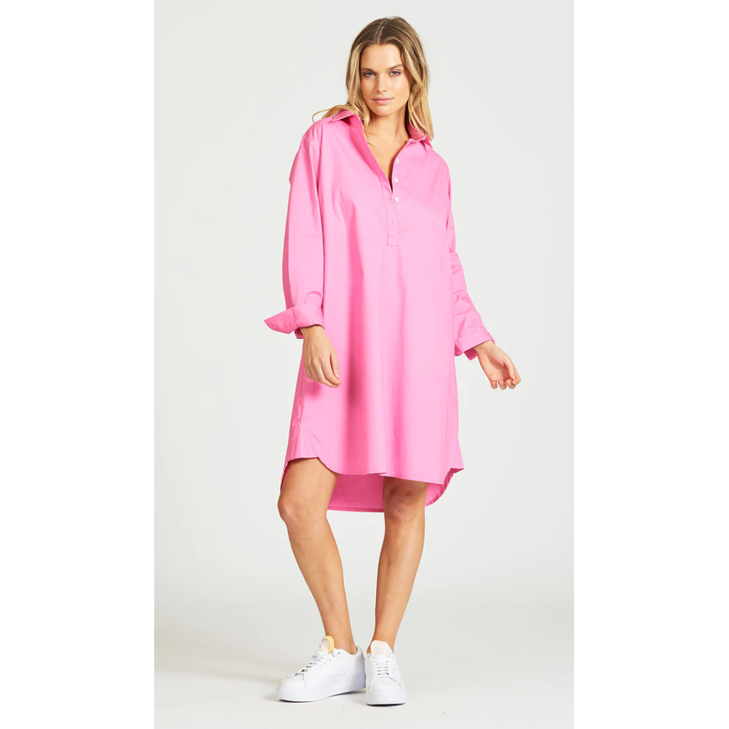 SHIRTY POPOVER SHIRT DRESS