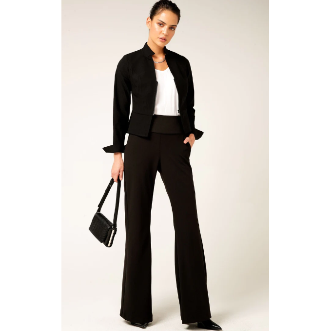 SACHA DRAKE FRONT ZIP PEPLUM JACKET