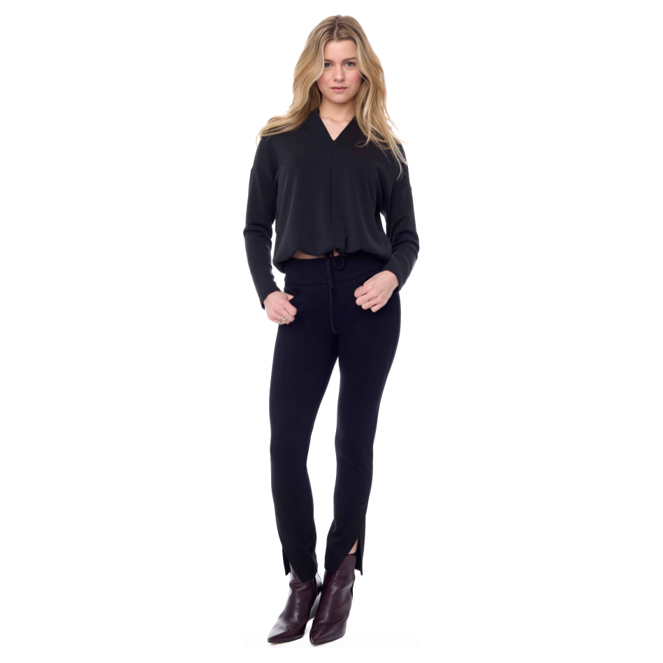 UP PONTE SLIM SLANT VENT ANKLE PANT