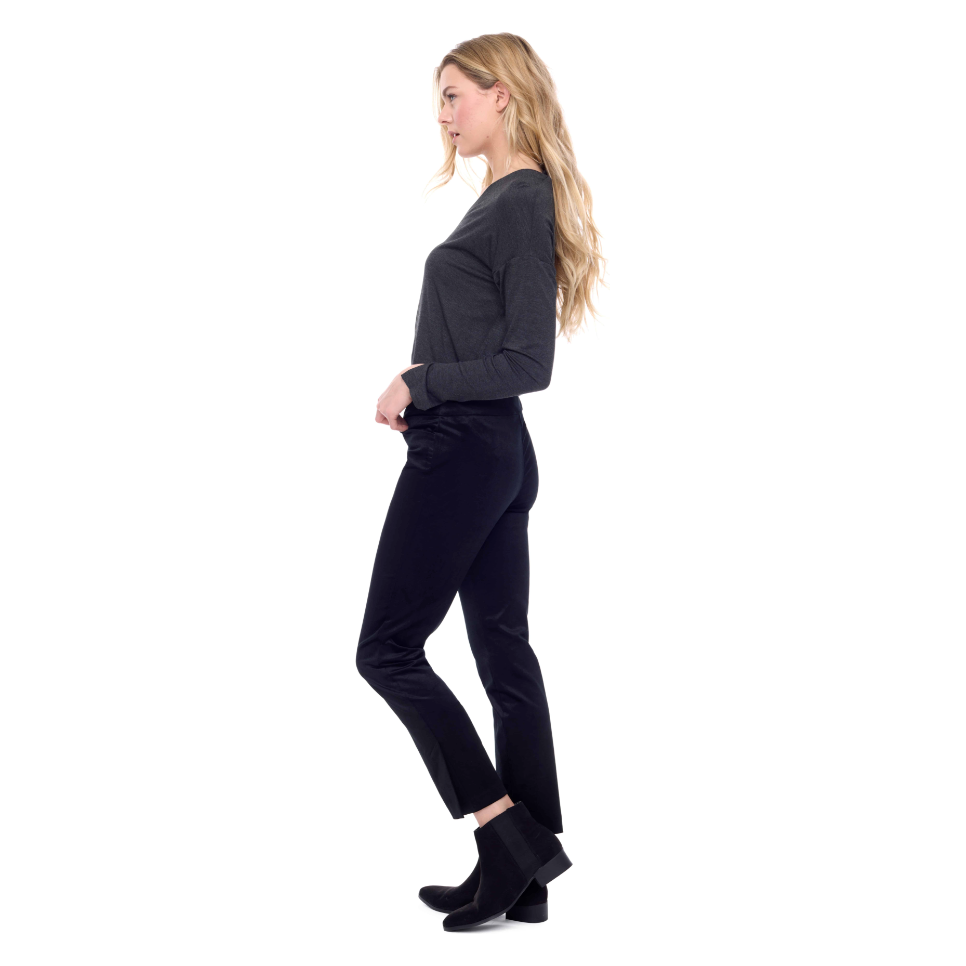 UP VELVETEEN SLIM ANKLE PANT