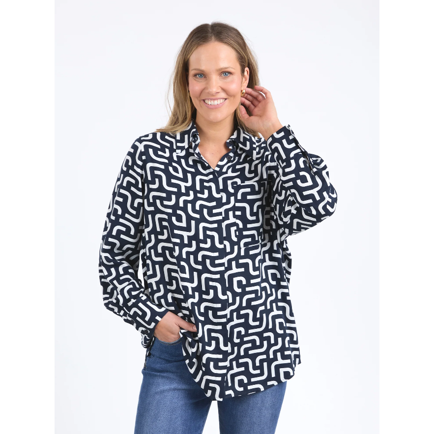 ELM LIFESTYLE GEMMA GEO SHIRT