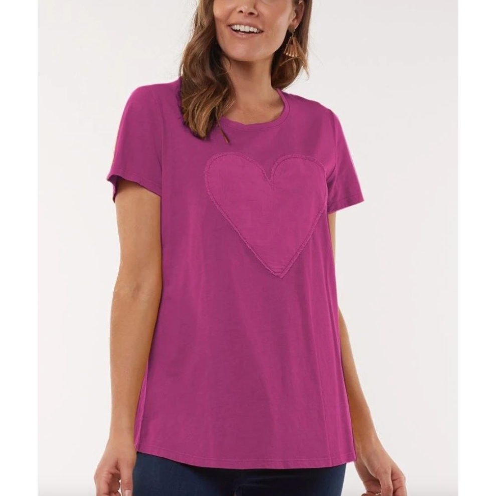 ELM LIFESTYLE DEVOTION TEE - PLUM