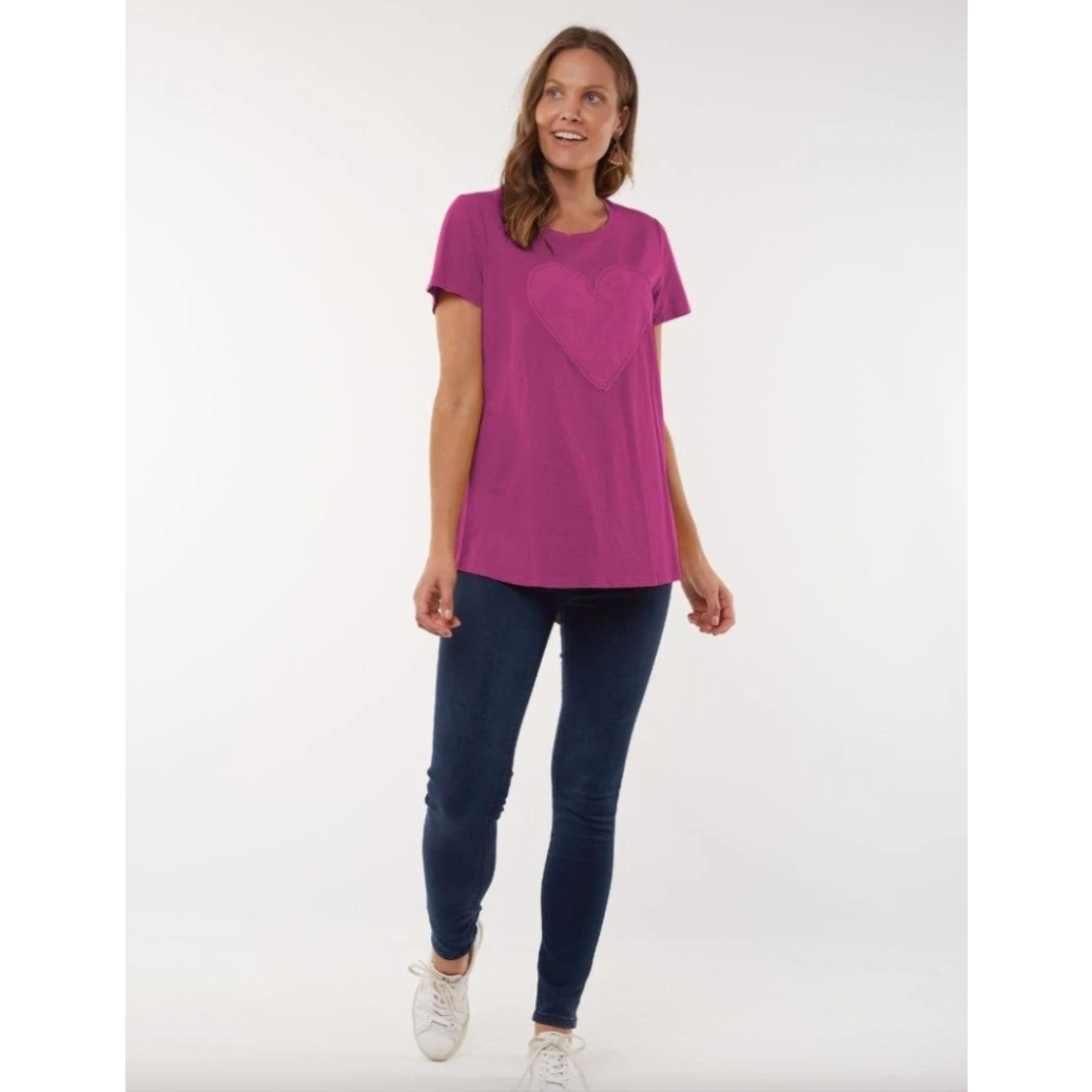 ELM LIFESTYLE DEVOTION TEE - PLUM