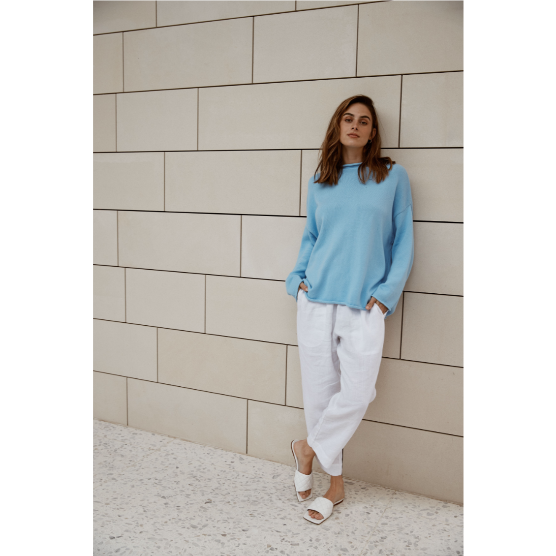ALESSANDRA BRIANNA SWEATER - PERWINKLE