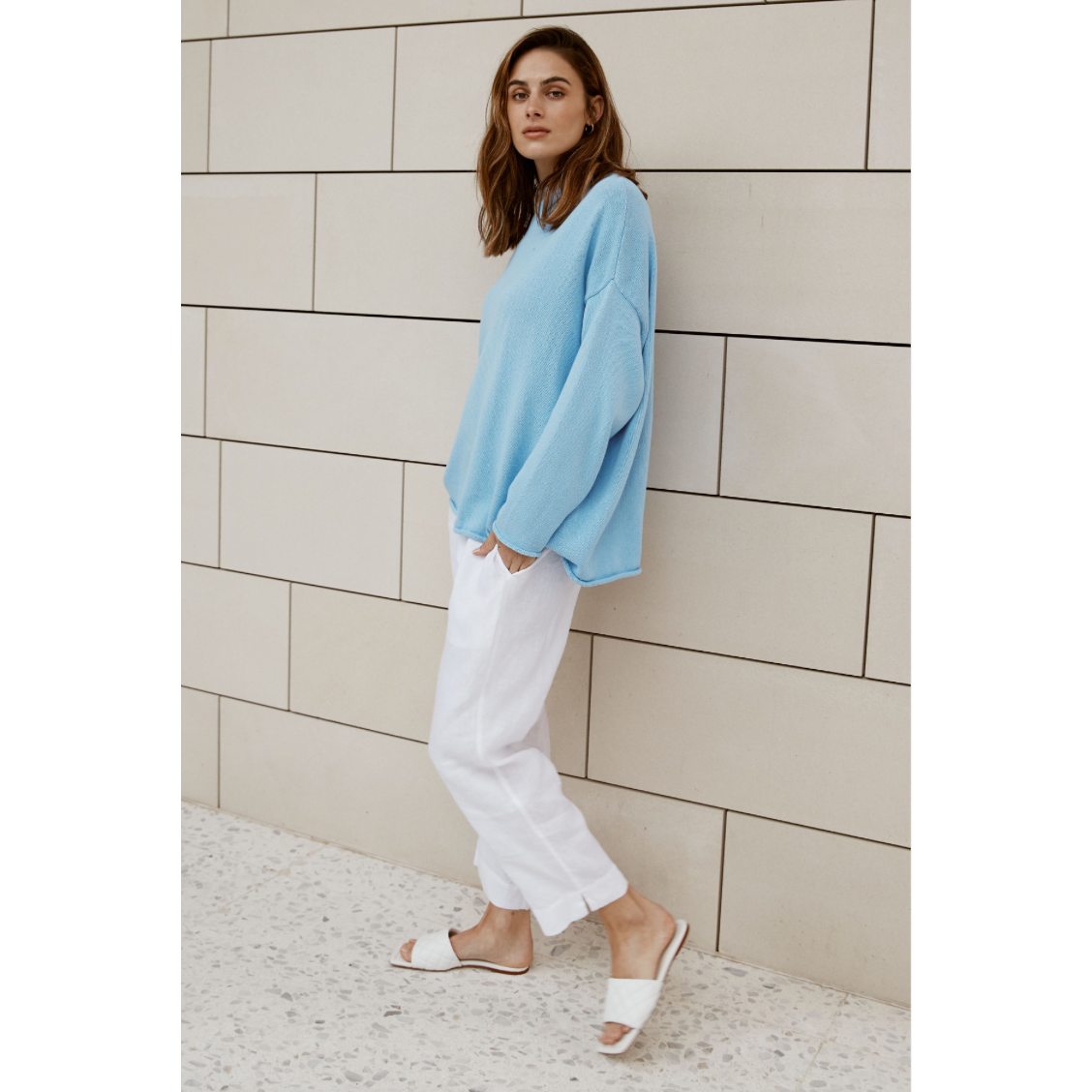 ALESSANDRA BRIANNA SWEATER - PERWINKLE