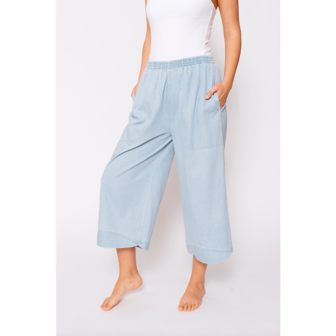 ALESSANDRA LOUNGE PANTS - PALE BLUE