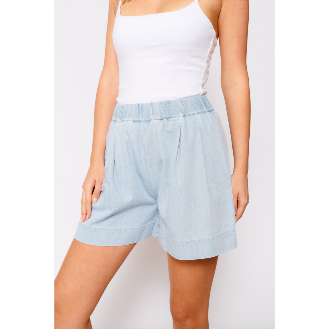 ALESSANDRA REMY SHORTS - PALE BLUE