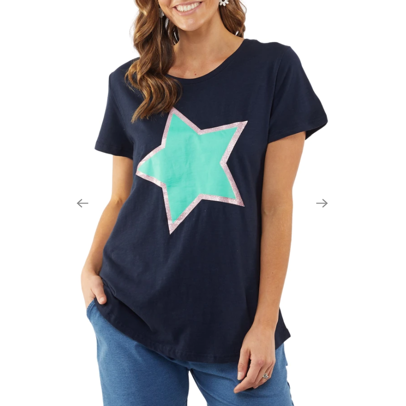 ELM LIFESTYLE POP STAR TEE - APPLE