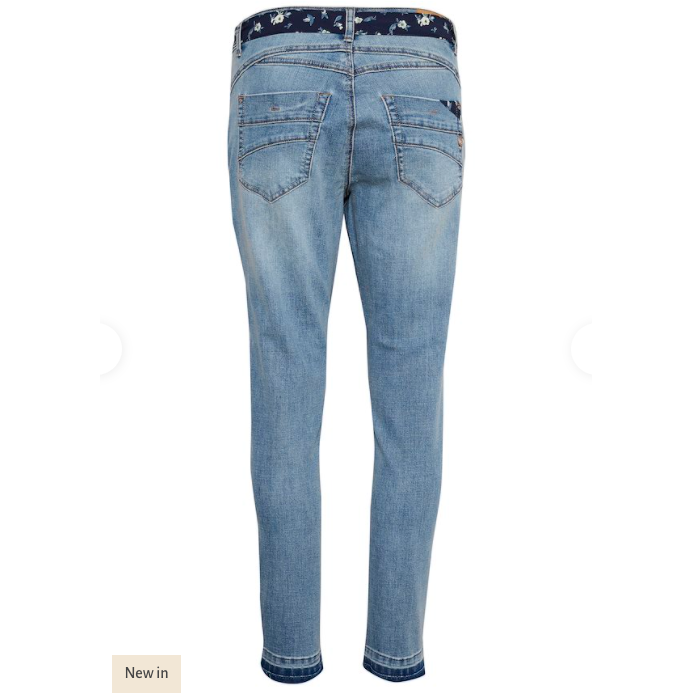 CREAM JILL 7/8 JEANS - BAIILY FIT