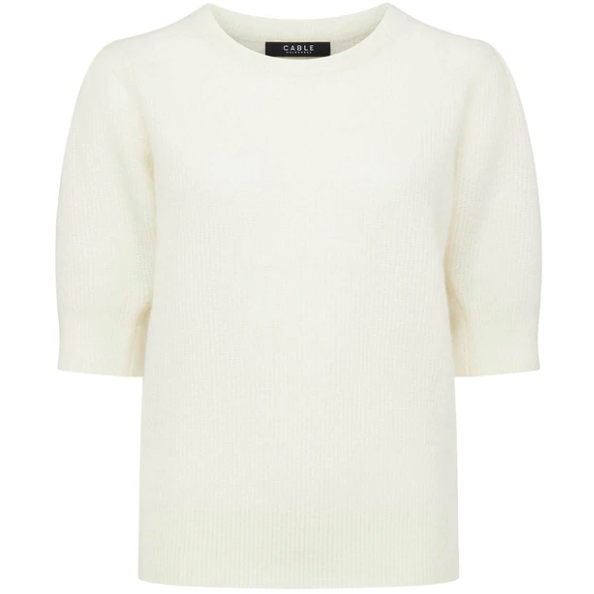 CABLE ALMA PUFF SLEEVE KNIT