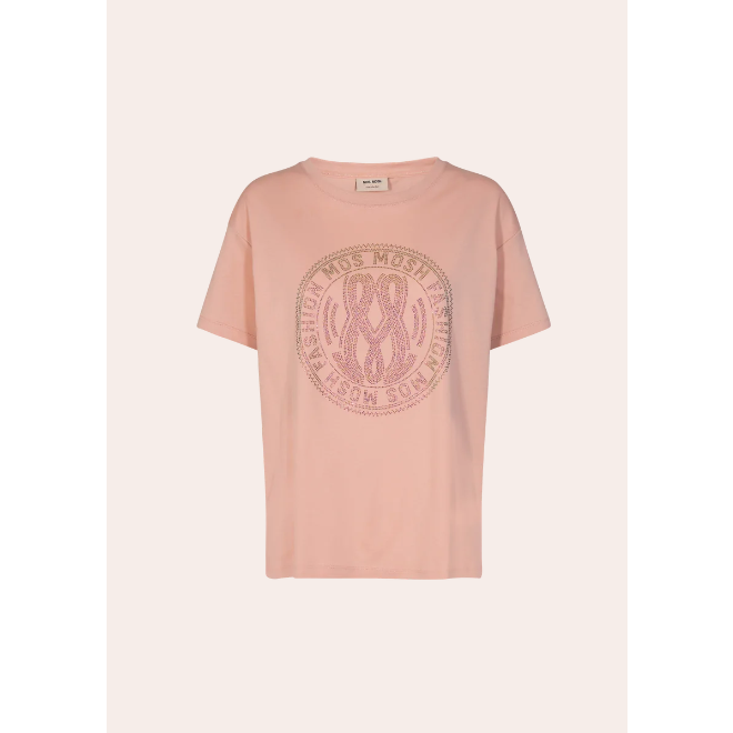 MOS MOSH LEAH HOLI S/S TEE - MISTY