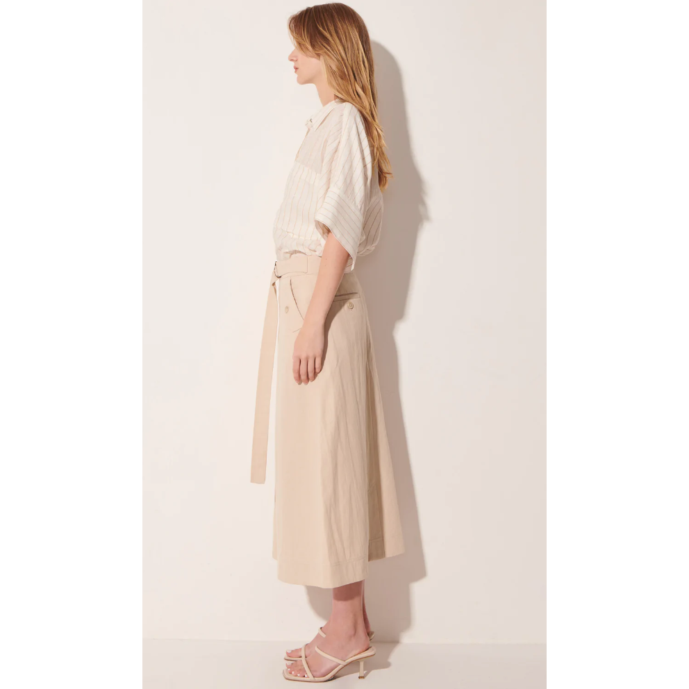 POL COSTA SKIRT - PEBBLE