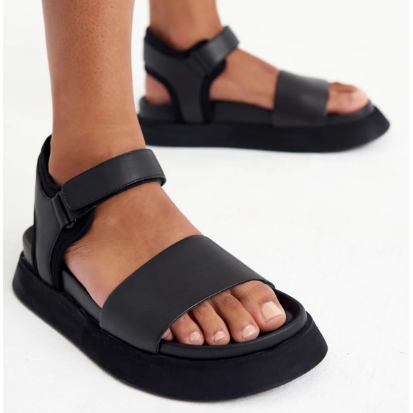 ROLLIE ACME SANDAL ALL BLACK
