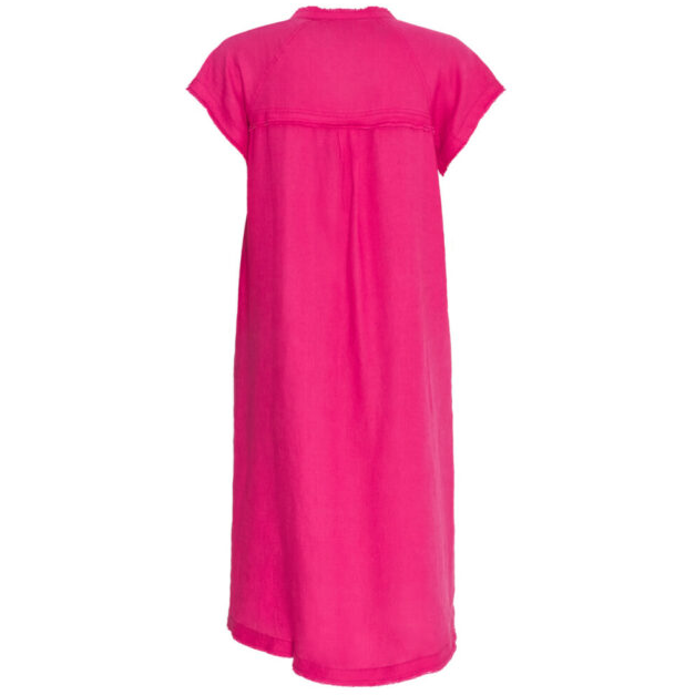 MADLY SWEETLY LINEN LET LIVE SHIFT DRESS - RASPBERRY