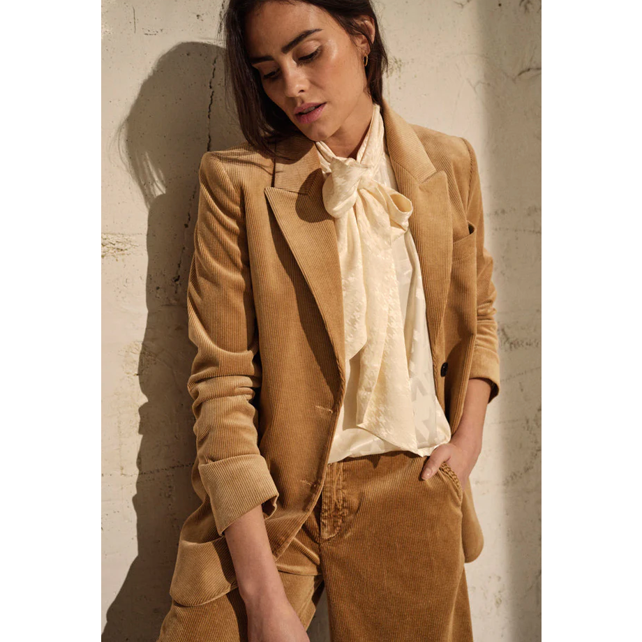MOS MOSH IVORY SOFT CORD BLAZER