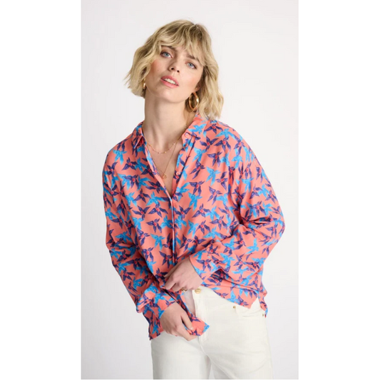 POM MILLY DANCING FLOWERS BLOUSE