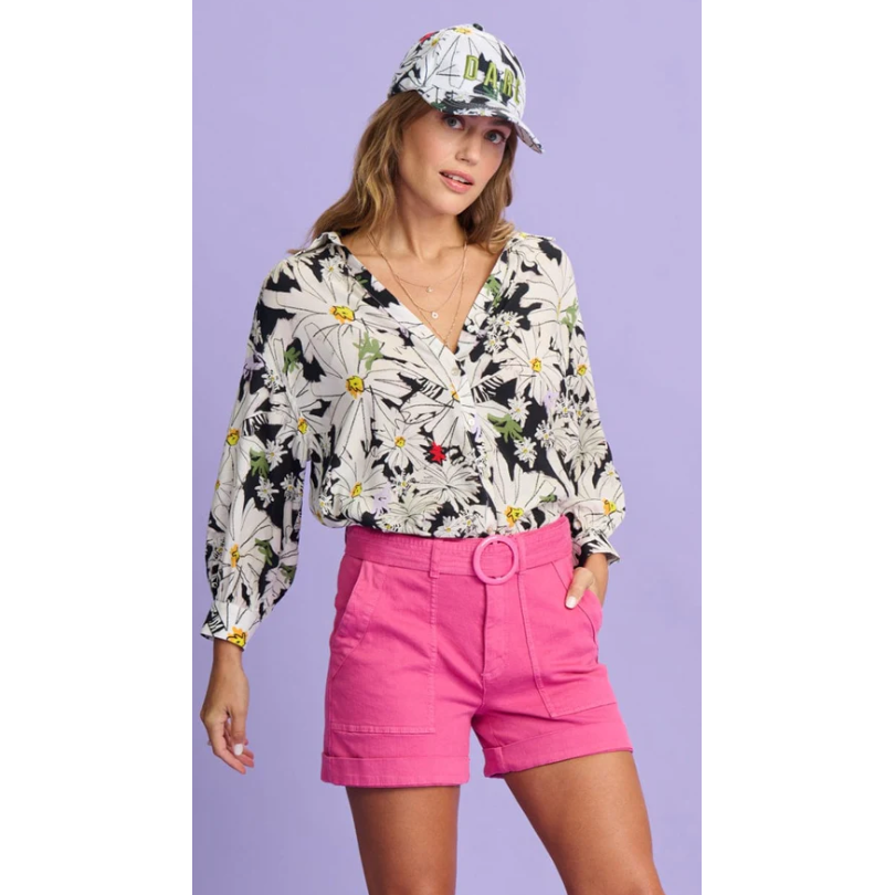 POM VIOLET OOPSY DAISY BLOUSE