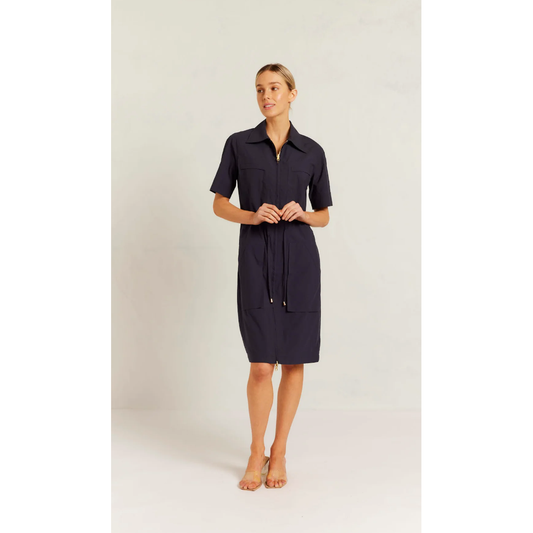 ALESSANDRA AVERY DRESS - NAVY