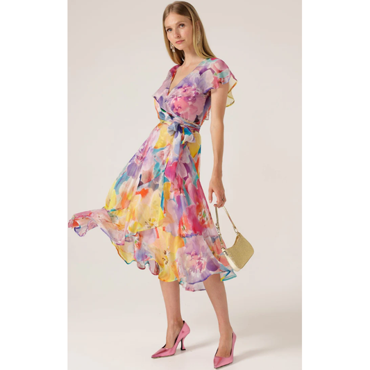 SACHA DRAKE PAJARITOS WRAP DRESS