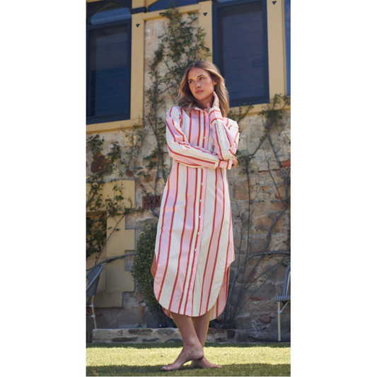 ASTON FINN SHIRT DRESS HANA STRIPE