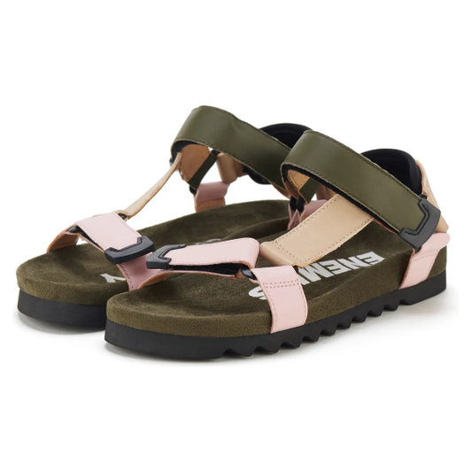 ROLLIE SANDAL TOOTH WEDGE BLUSH CAMO