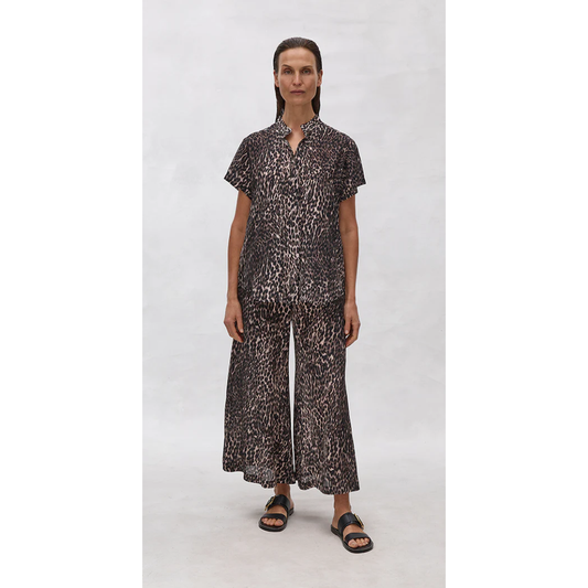 MELA PURDIE STAND SHIRT - PRALINE PANTHER