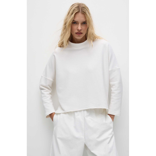 MELA PURDIE ARC SWEATER - RIDGE PONTE