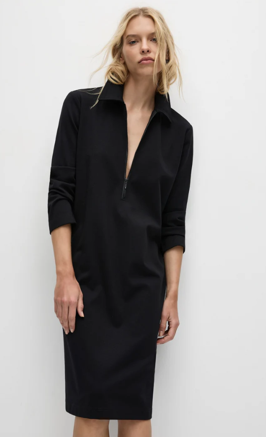 MELA PURDIE ZIP COLLAR DRESS