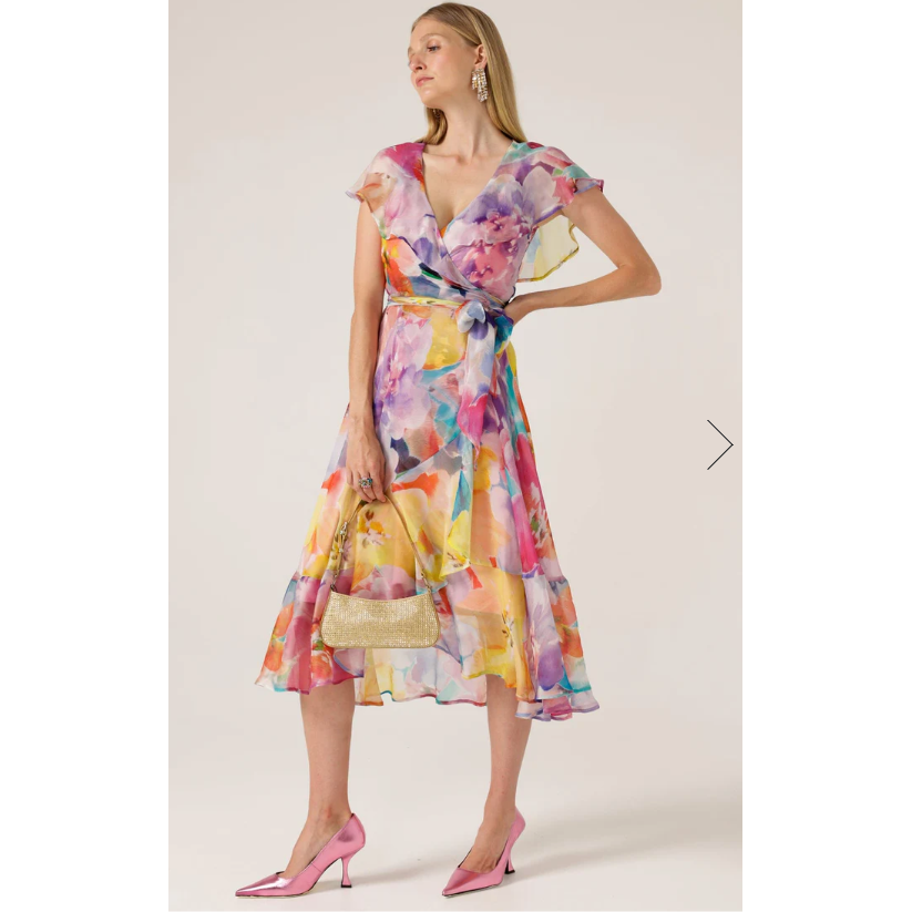 SACHA DRAKE PAJARITOS WRAP DRESS