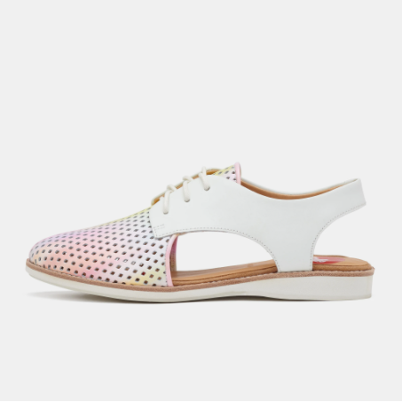 ROLLIE SLINGBACK PNCH W/COLOUR BLURRED/WHITE