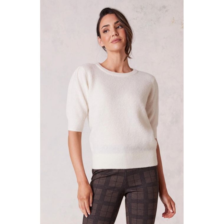CABLE ALMA PUFF SLEEVE KNIT