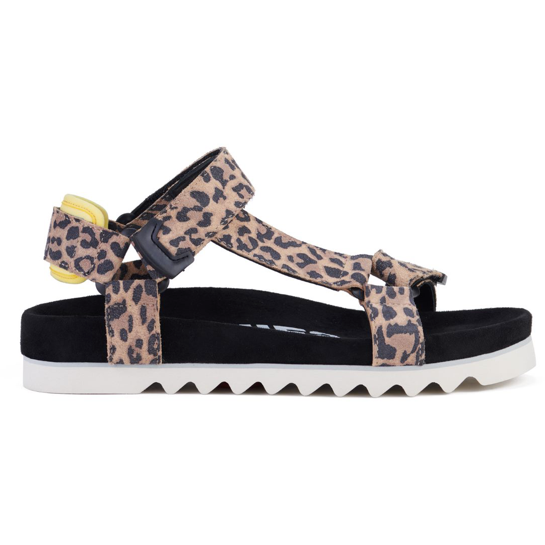 ROLLIE SANDAL TOOTH WEDGE LEOPARD